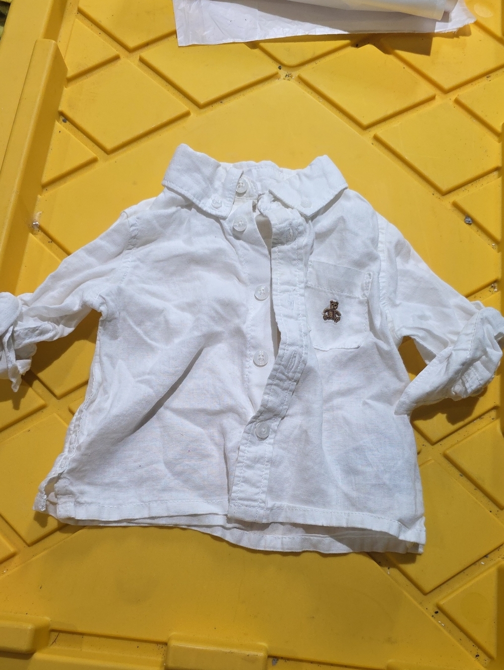 Baby Gap Linen 6-12 Month Long Sleeve Shirt